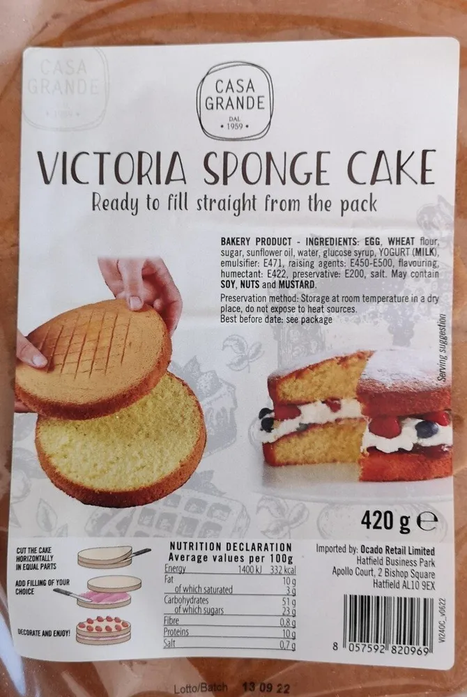 Victoria sponge cake