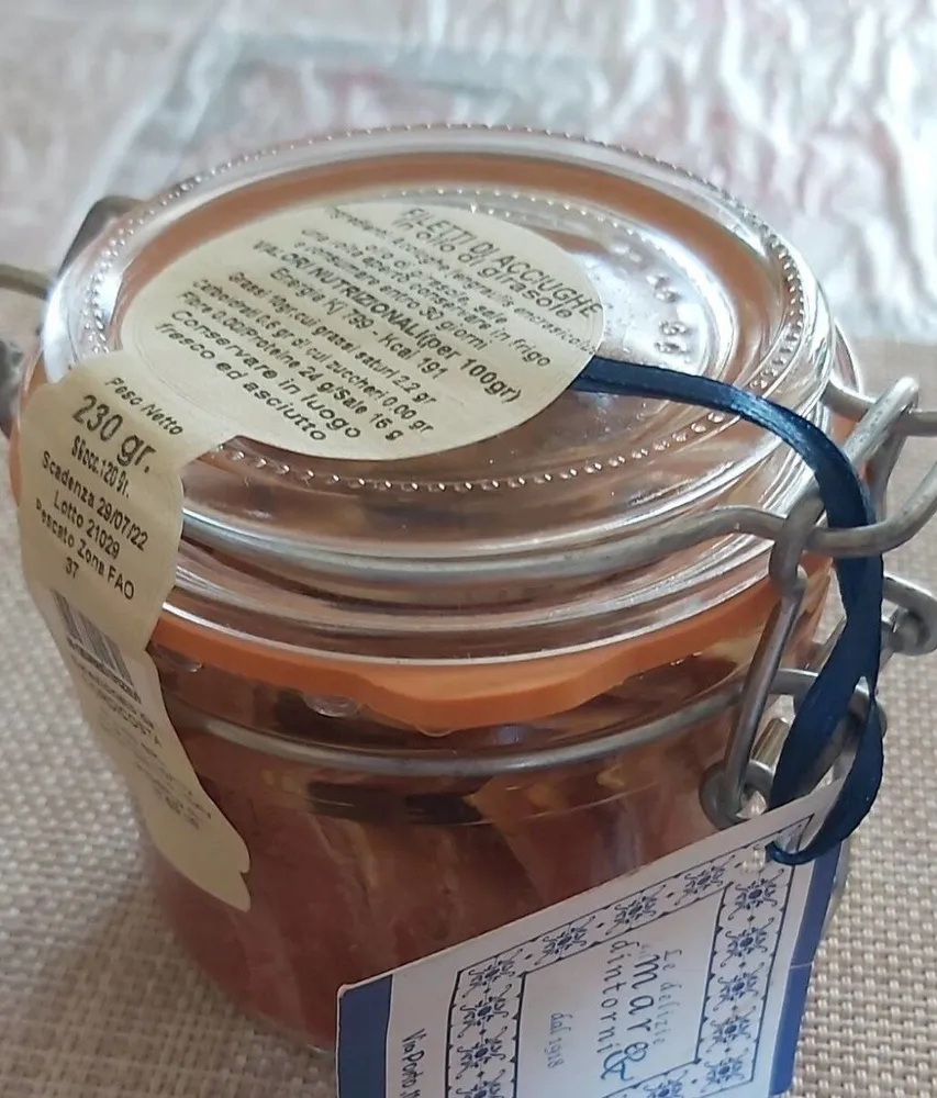 Filetti di acciughe in olio di girasole