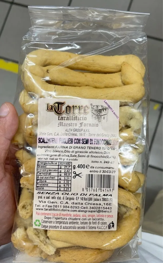 Scaldatelli pigliesi con semi di finocchio
