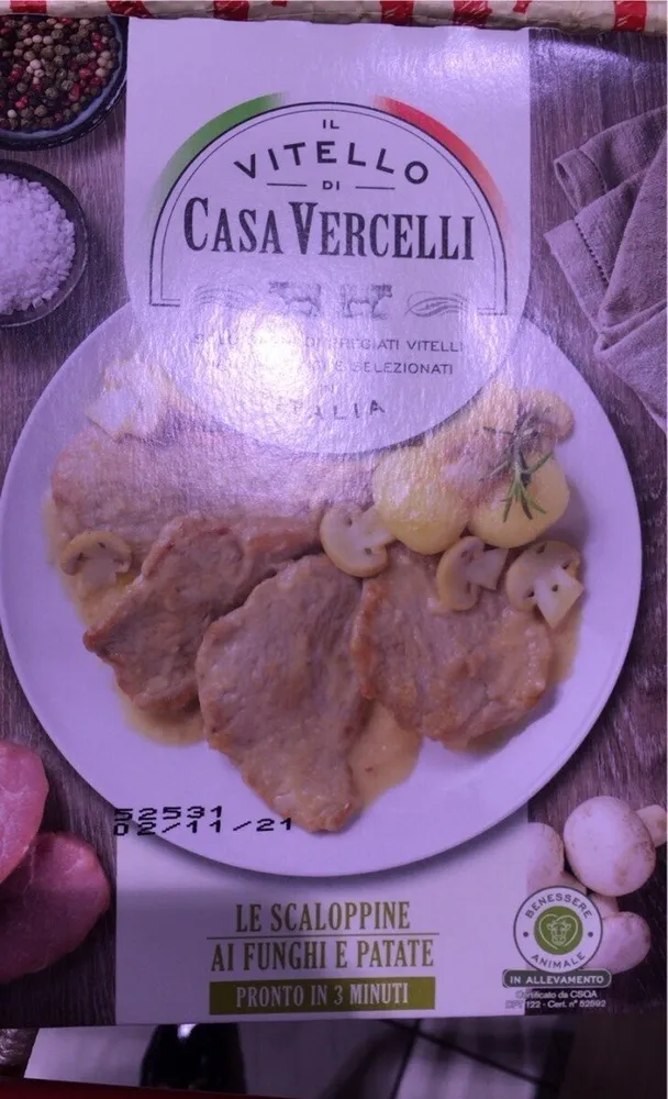 Scaloppine funghi e patate