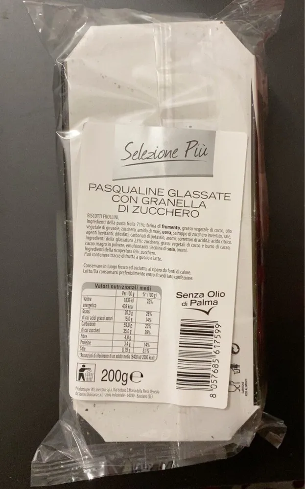 Pasqualine glassate con granella di zucchero