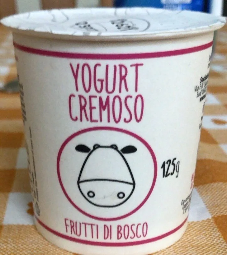 Yogurt cremoso frutti di bosco