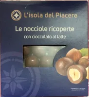 Le nocciole ricoperte con cioccolato al latte