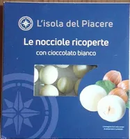 Le nocciole ricoperte con cioccolato bianco