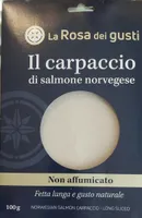 Carpaccio di salmone norvegese