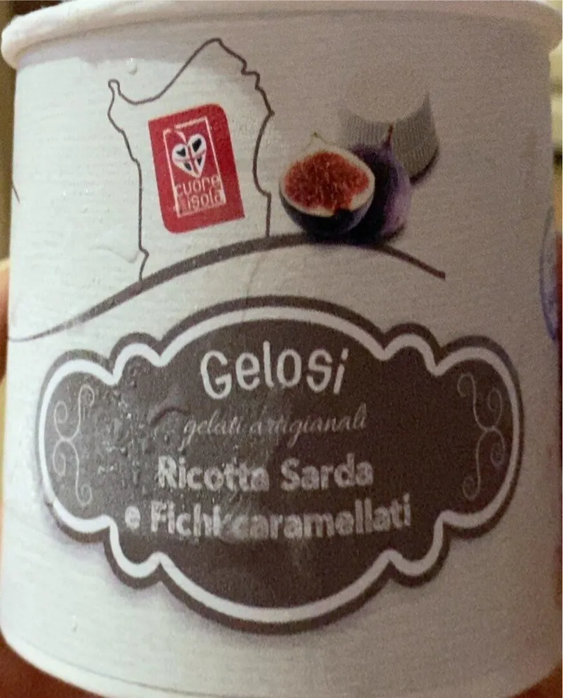 Gelato alla ricotta sarda e fichi caramellati