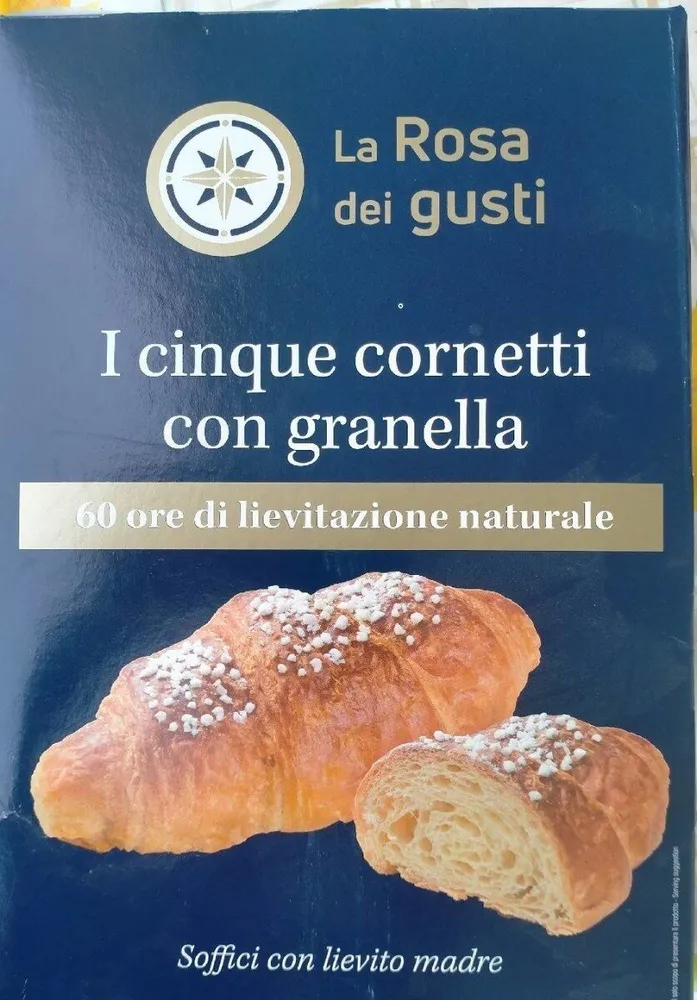 I cinque cornetti con granella