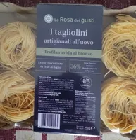 I tagliolini artigianali all'uovo Trafila ruvida al bronzo