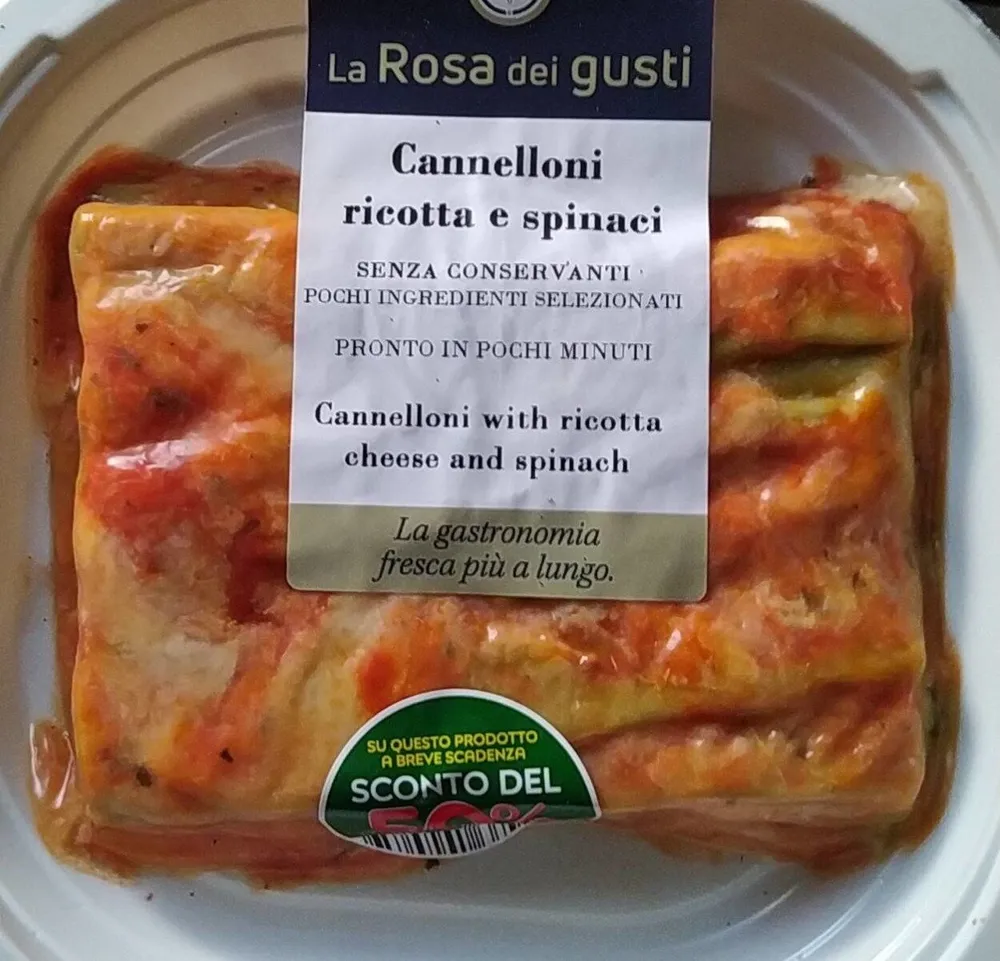 Cannelloni ricotta e spinaci