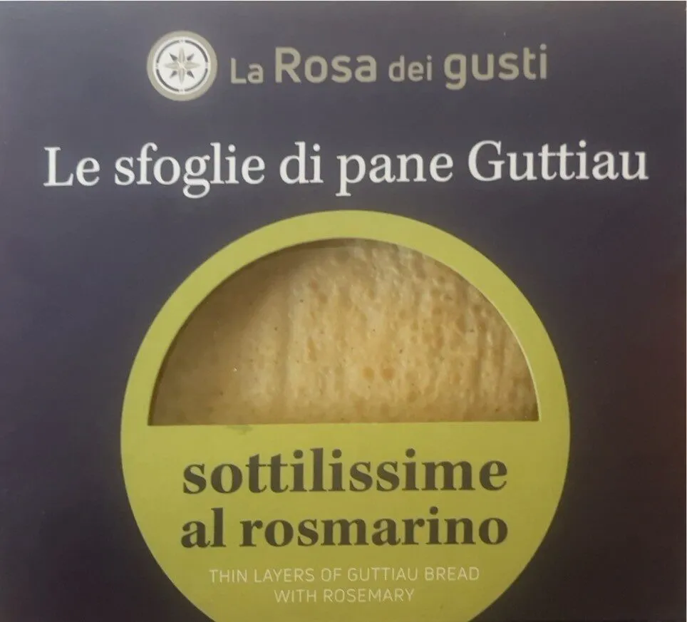 Sfoglie di pane guttiau al rismarino