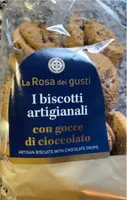 I biscotti artigianali con gocce di cuoccolato