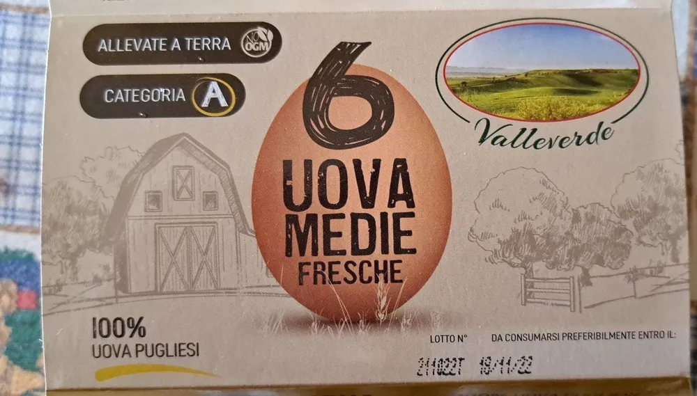 Uova medie fresche
