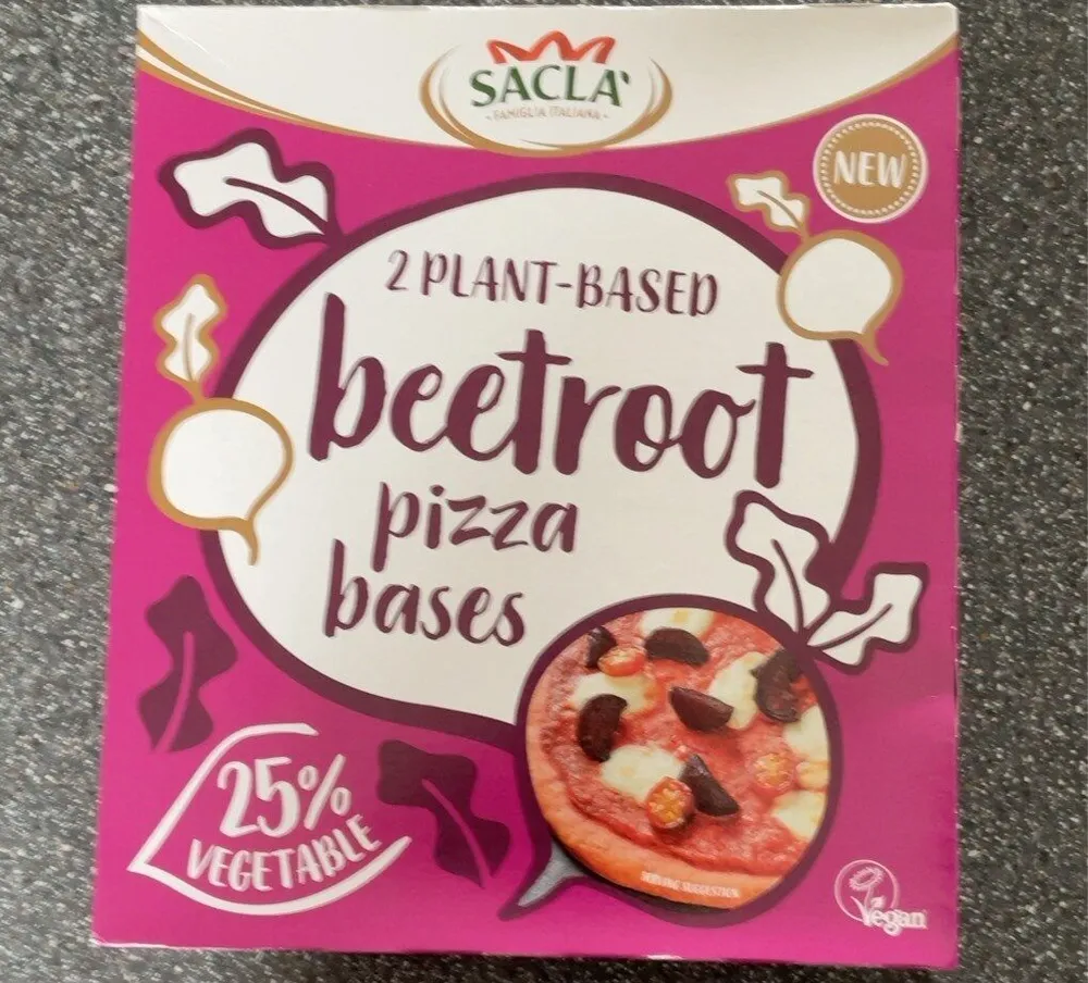 Beetroot pizza bases
