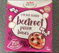 Beetroot pizza bases