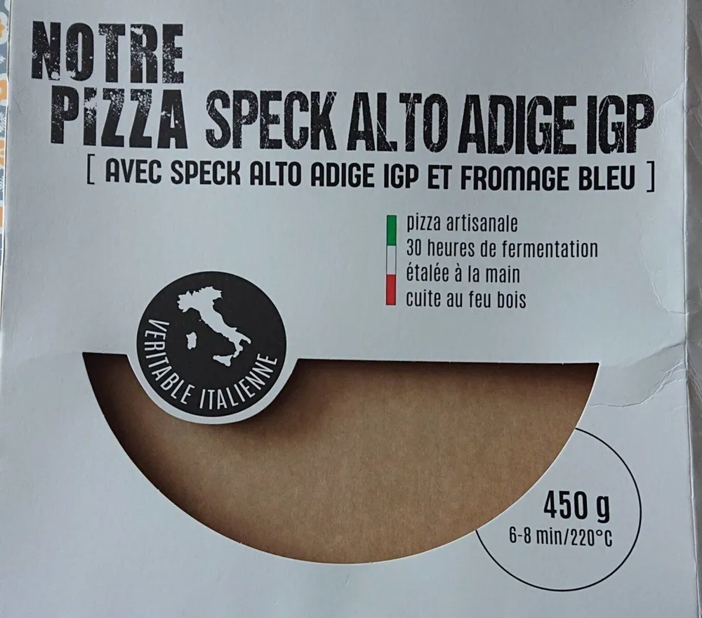 Pizza speck altoadige igp