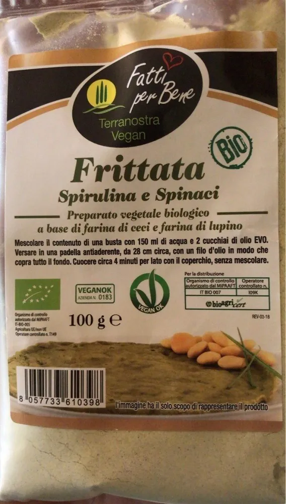 Frittata spirulina e spinaci