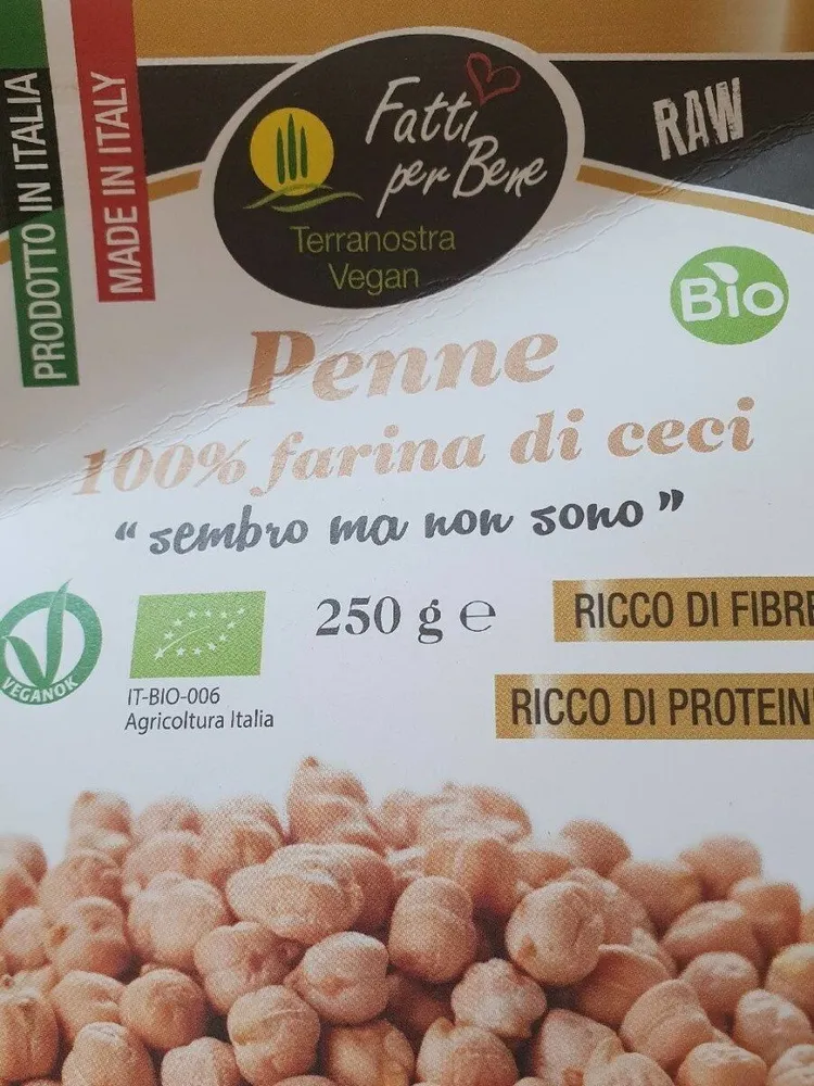 Penne 100% Farina di Ceci