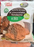 Gallette di mais al cioccolato fondente