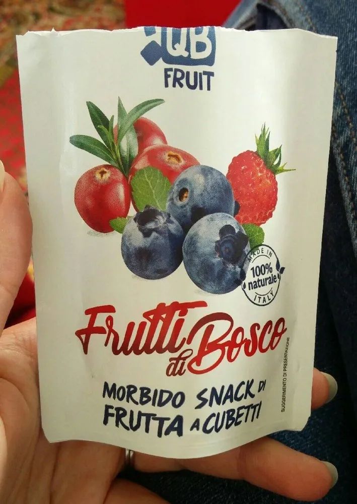 Frutti di bosco - morbido snack di frutta a cubetti