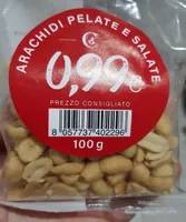 Arachidi pelate e salate