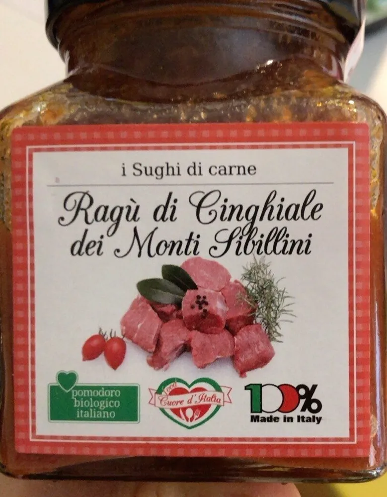 Ragu cinghiale dei monti sibillini