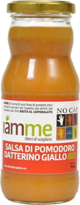 Salsa di Pomodoro datterino giallo biologico