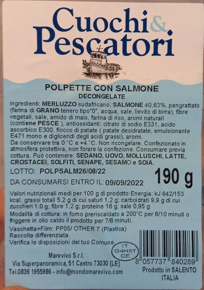 Polpette con salmone