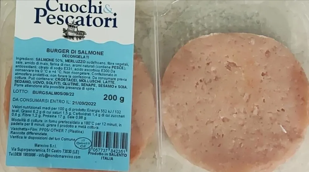 Burger di salmone