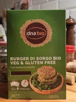 Burger di sorgo bio veg & gluten free con quinoa e canapa