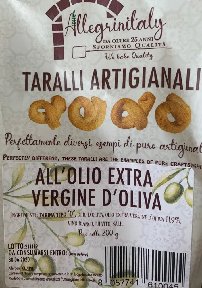 Taralli artigianali all'olio extravergine d'oliva