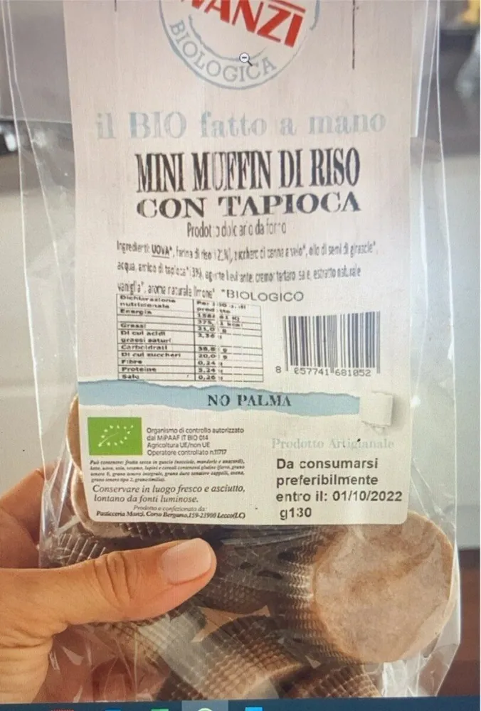 Mini muffin di riso con tapioca