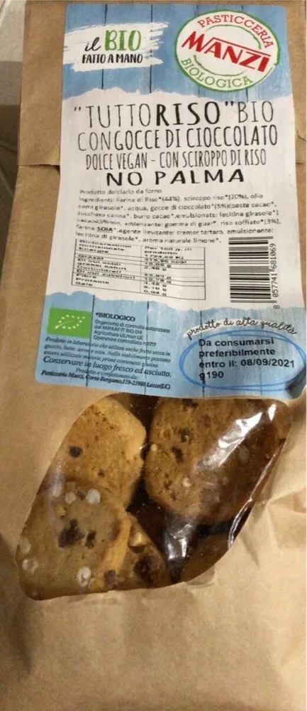 Tuttoriso Bio con gocce di cioccolato