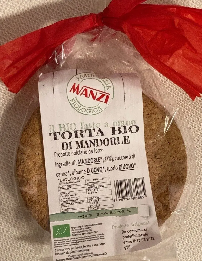 Torta Bio di Mandorle