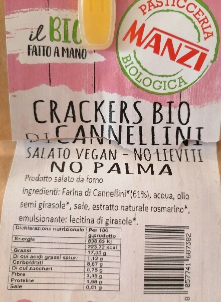 Crackers Bio di cannellini