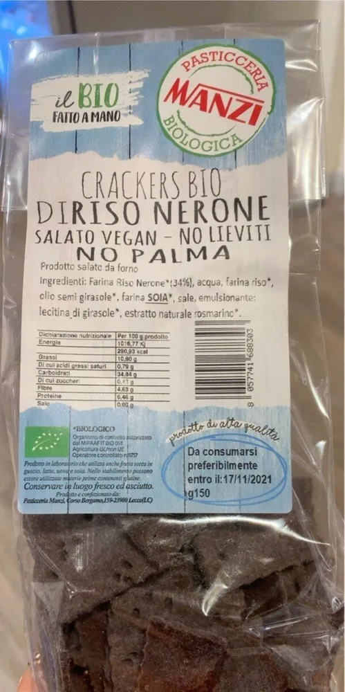 Crackers bio di riso nerone