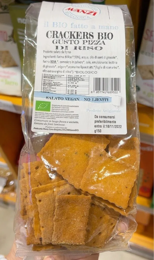 Crackers bio gusto pizza di riso