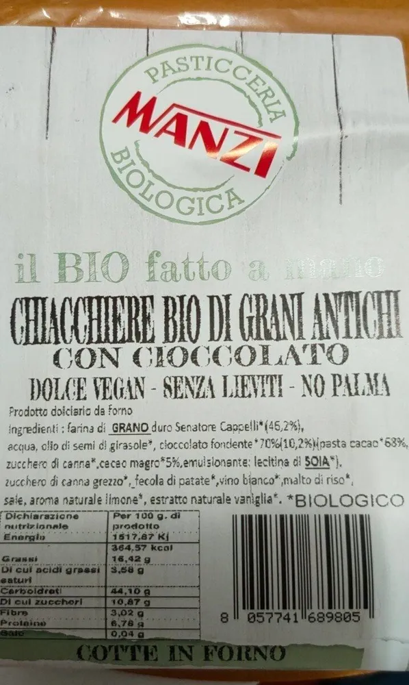 Chiacchiere bio di grani antichi