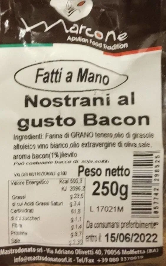 Nostrani al gusto bacon