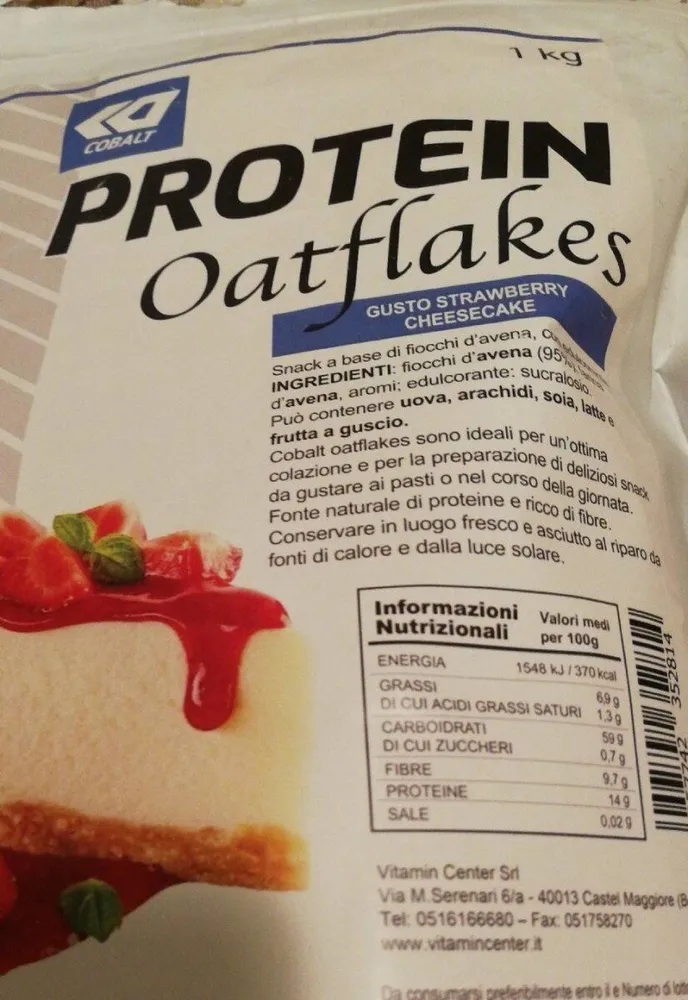 protein oatflakes gusto strawberry cheesecake