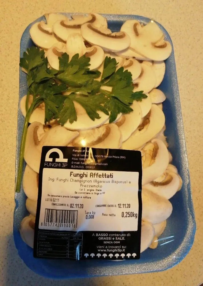 Funghi affettati