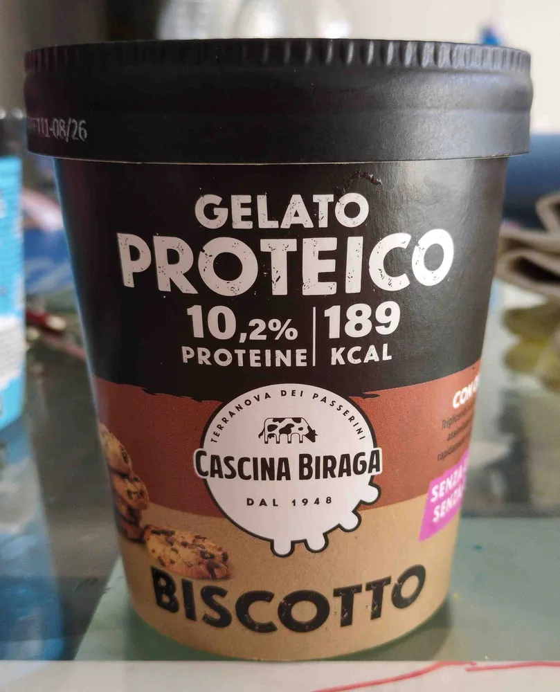 Gelato proteico al Biscotto