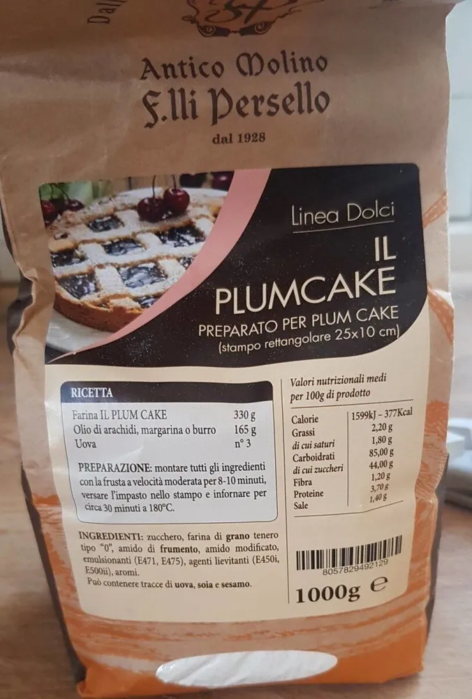 Preparato per plumcake