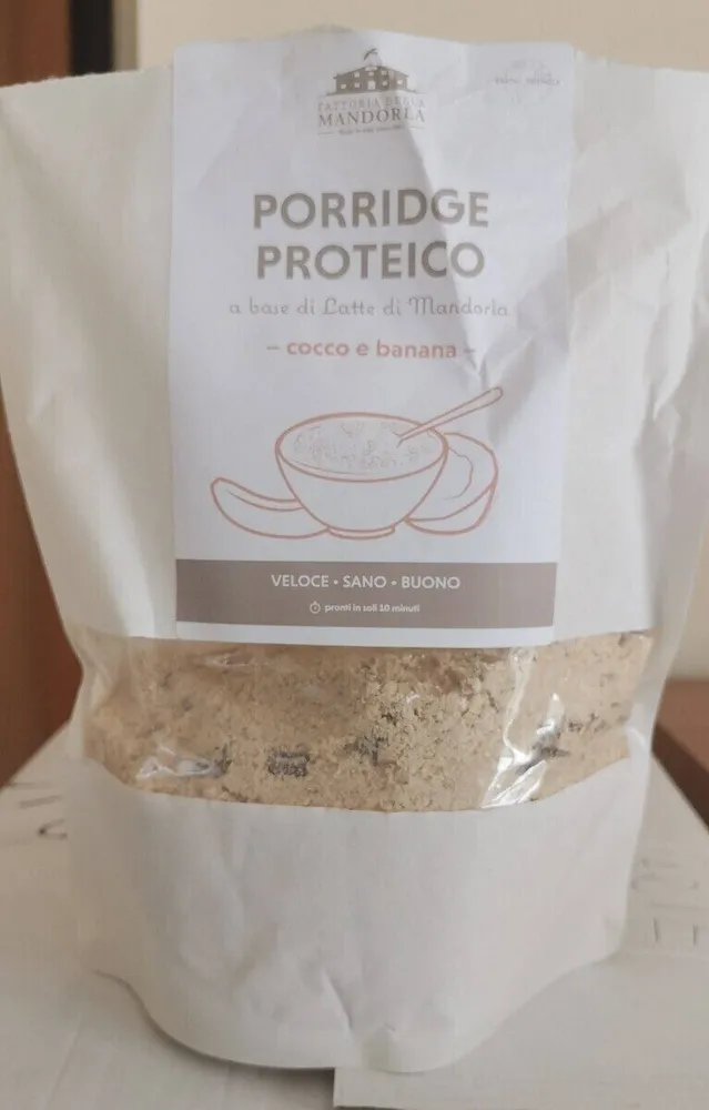 Porridge proteico cocco e banana