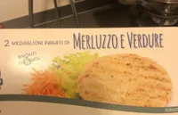 Medaglioni panati di merluzzo e verdure