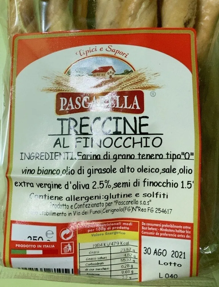 treccine al finocchio