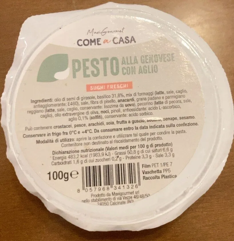 Pesto alla genovese con aglio