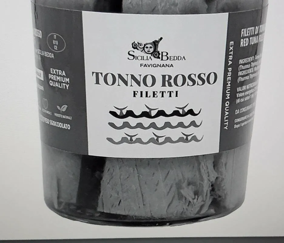 Tonno rosso filetti Sicilia bedda