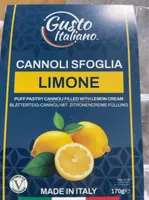 Cannoli sfoglia limone