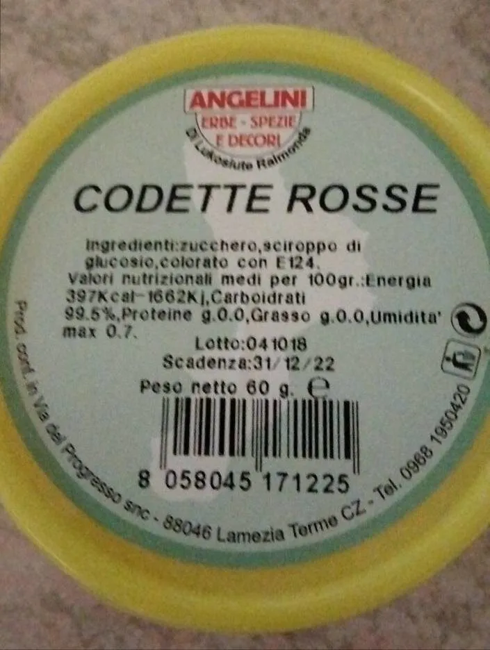 Codette rosse