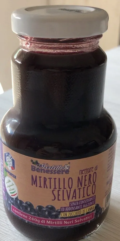 Nettare di mirtillo nero selvatico